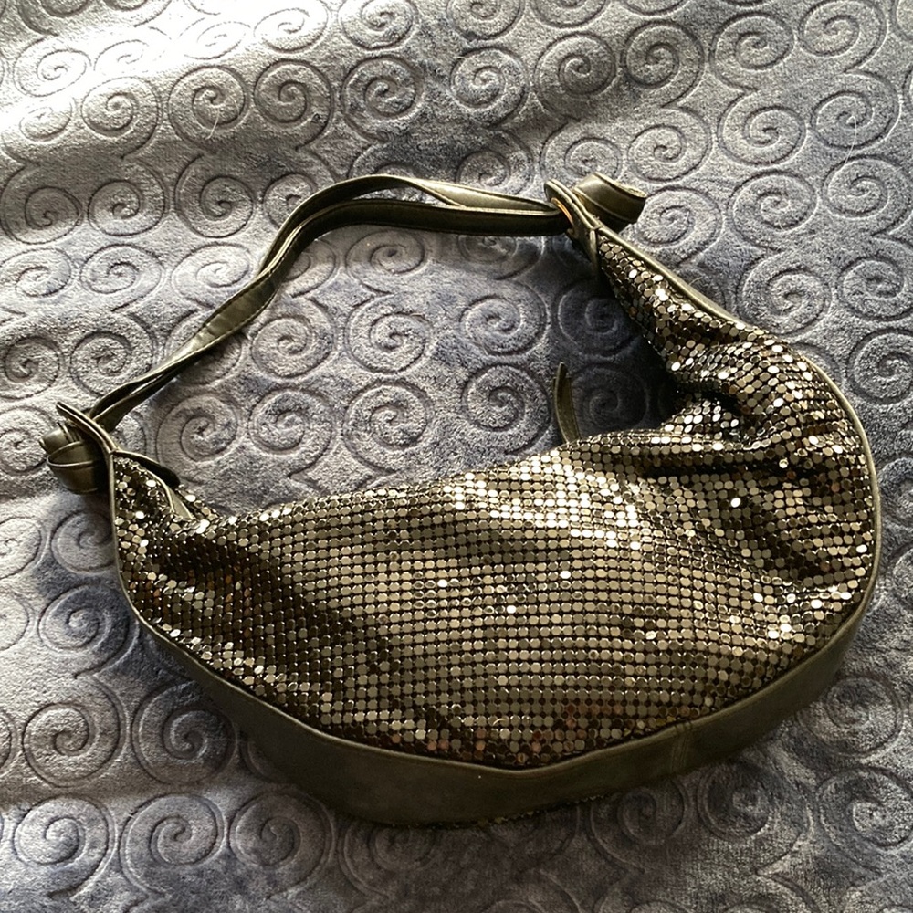 Black beaded evening bag